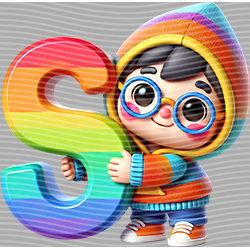 Cartoon letters-CL 556